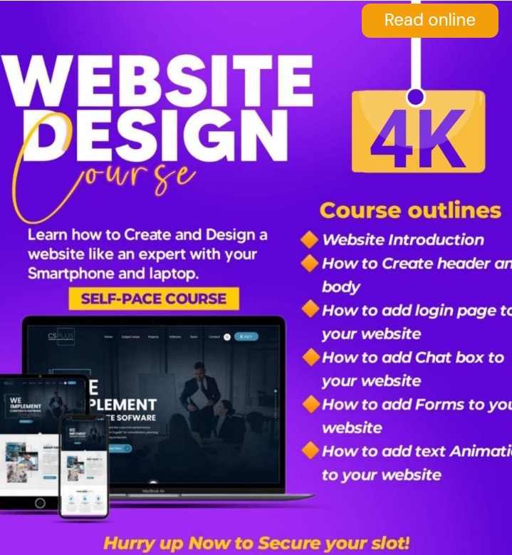 WEBSITE DESIGN COURSE